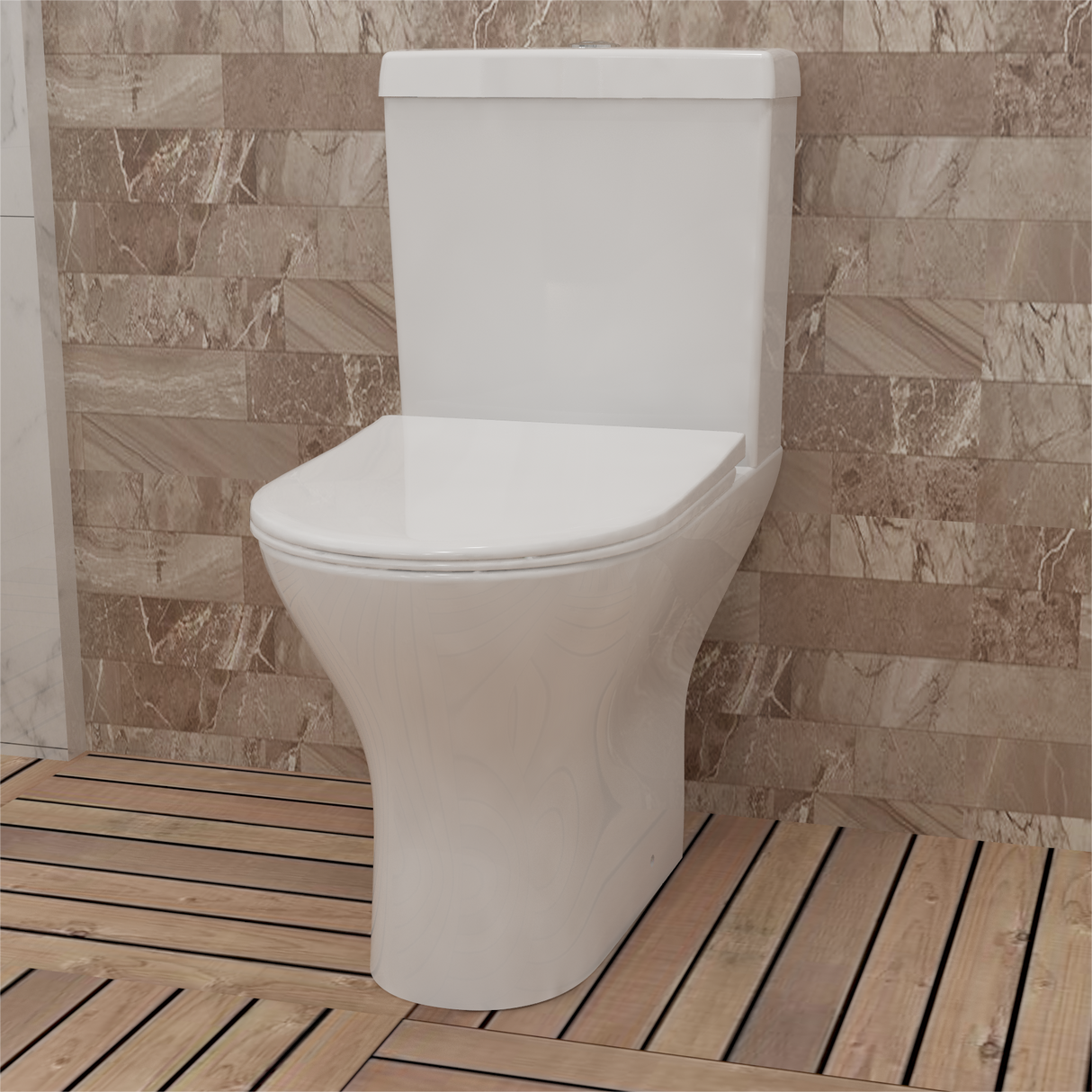 Modern Splash Wall Hung Toilet White-TO-A062+TO-B062