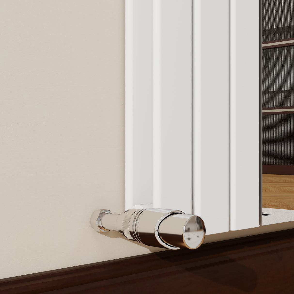 Modern Splash Vertical Flat Panel Mirror Radiator 1800x553mm Double