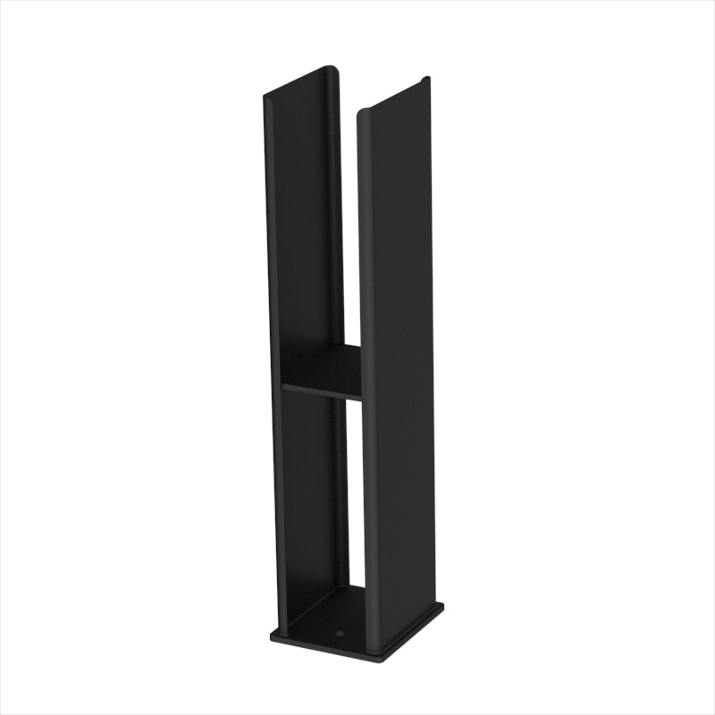 Modern Splash Flat Panel Black Radiator Installation Brackets