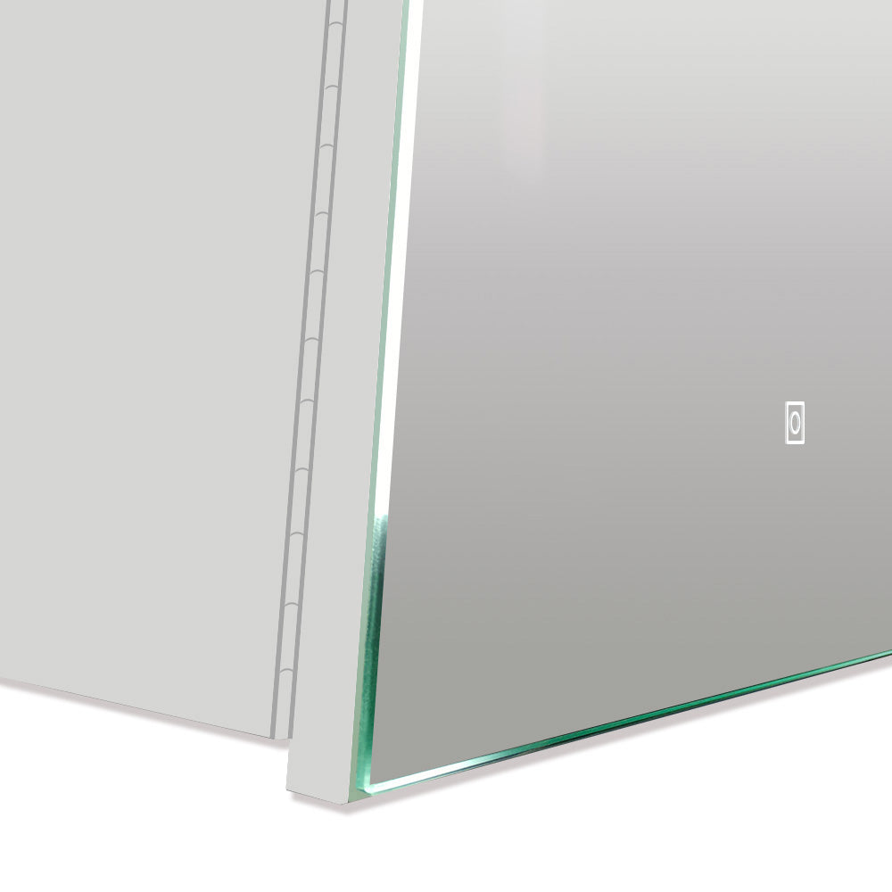 Modern Splash LED Bathroom Cabinet with Mirror Demister Shaver Socket