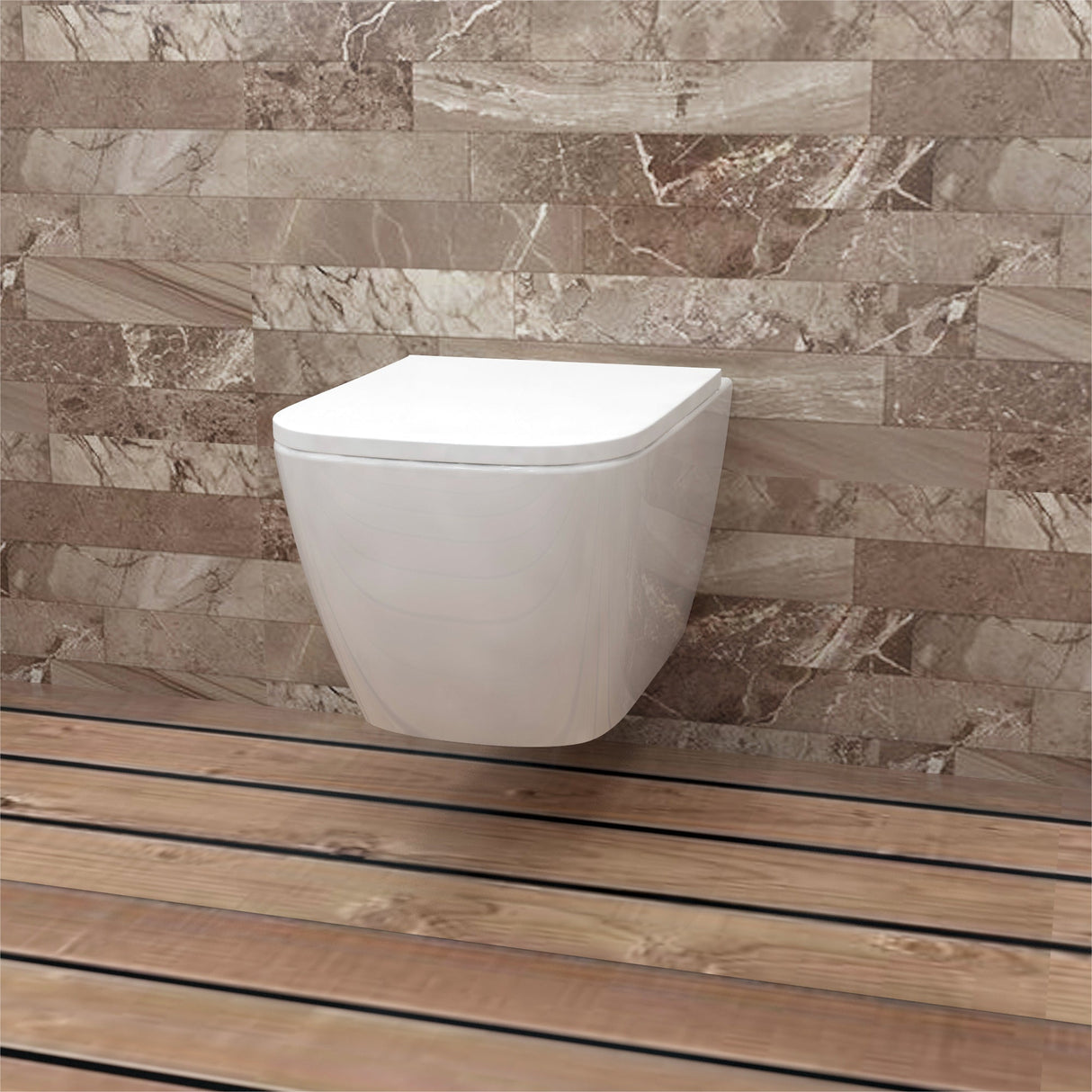 Modern Splash Wall Hung Toilet Whit-TO-345
