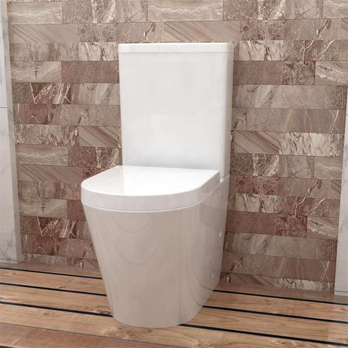 Modern Splash Wall Hung Toilet White-TO-A372+TO-B372