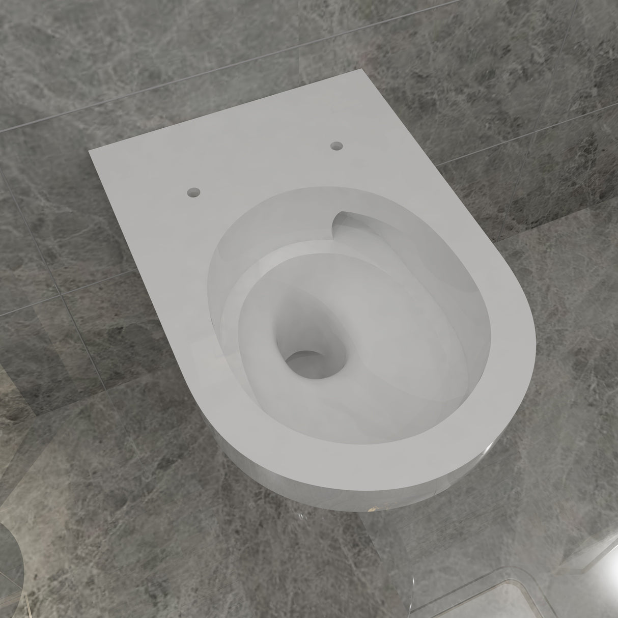 Modern Splash Wall Hung Toilet White-TO-415