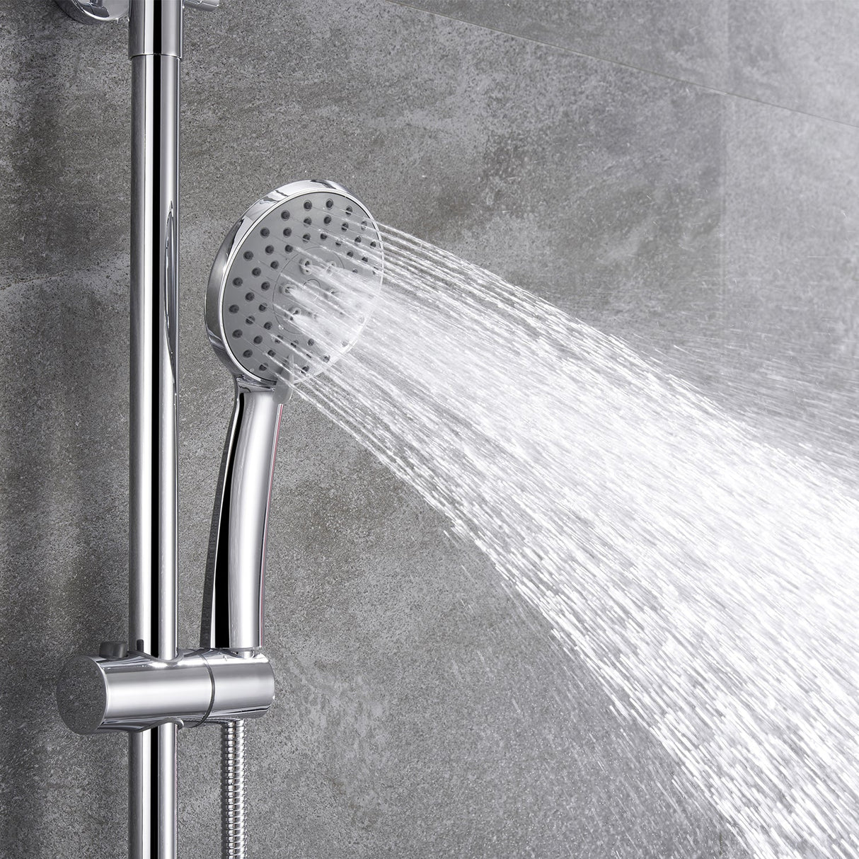 Modern Splash Steel Thermostatic Shower Mixer