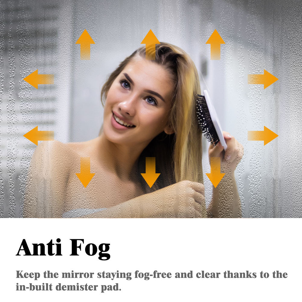 Modern Splash LED Rectangle Mirror