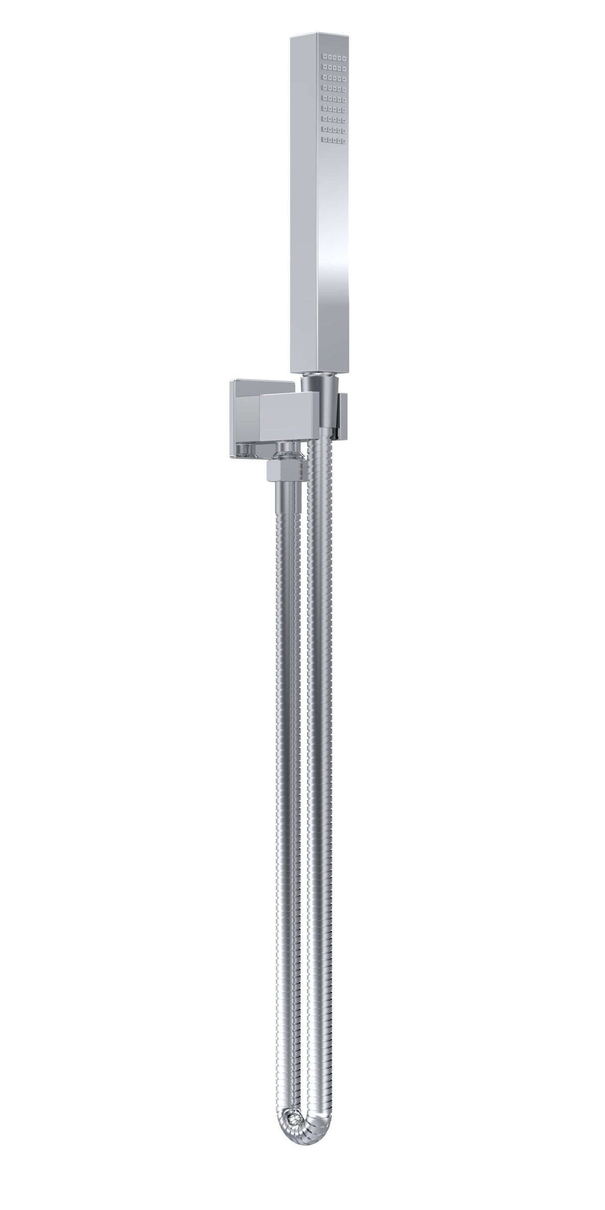 Modern Splash Chrome Shower Handset Kit Parking Bracket Kit Outlet Elbow