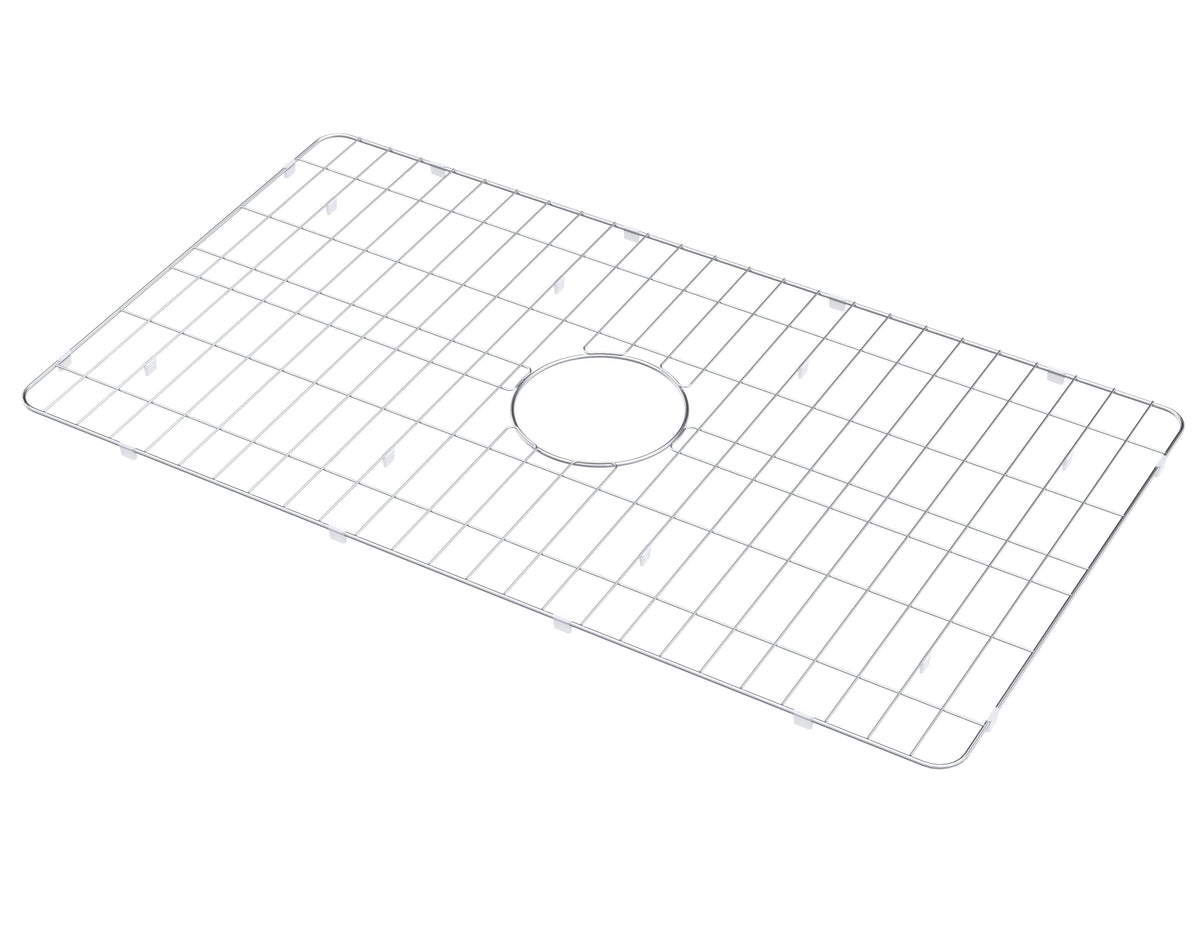 Modern Splash Stainless Steel Single Bowl Kitchen Sink Wire Grid