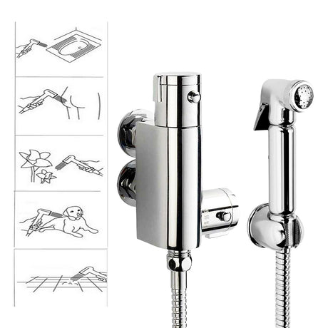 Modern Splash Chrome Thermostatic Shower Mixer