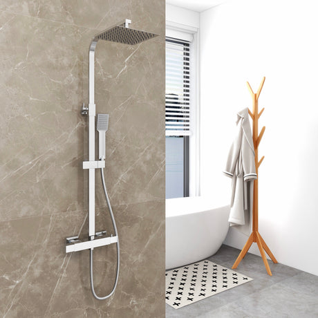 Modern Splash Steel Thermostatic Shower Set