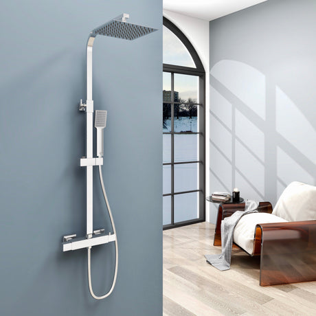 Modern Splash Chrome Thermostatic Shower Mixer-H-17