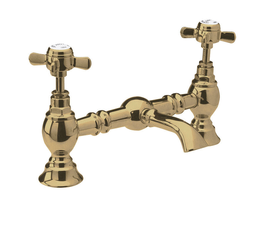 Modern Splash Alderton Brushed Brass Basin Mixer Tap