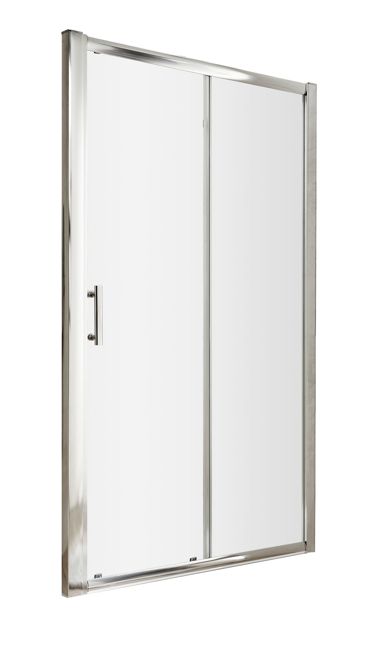 Modern Splash Pacific 1200mm Chrome Sliding Shower Door - Square T Shape Handle