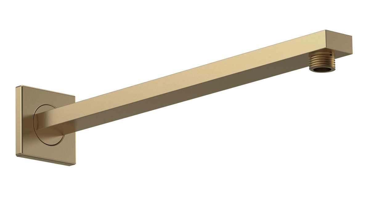 Brushed Brass Wall-Mounted Shower Arm