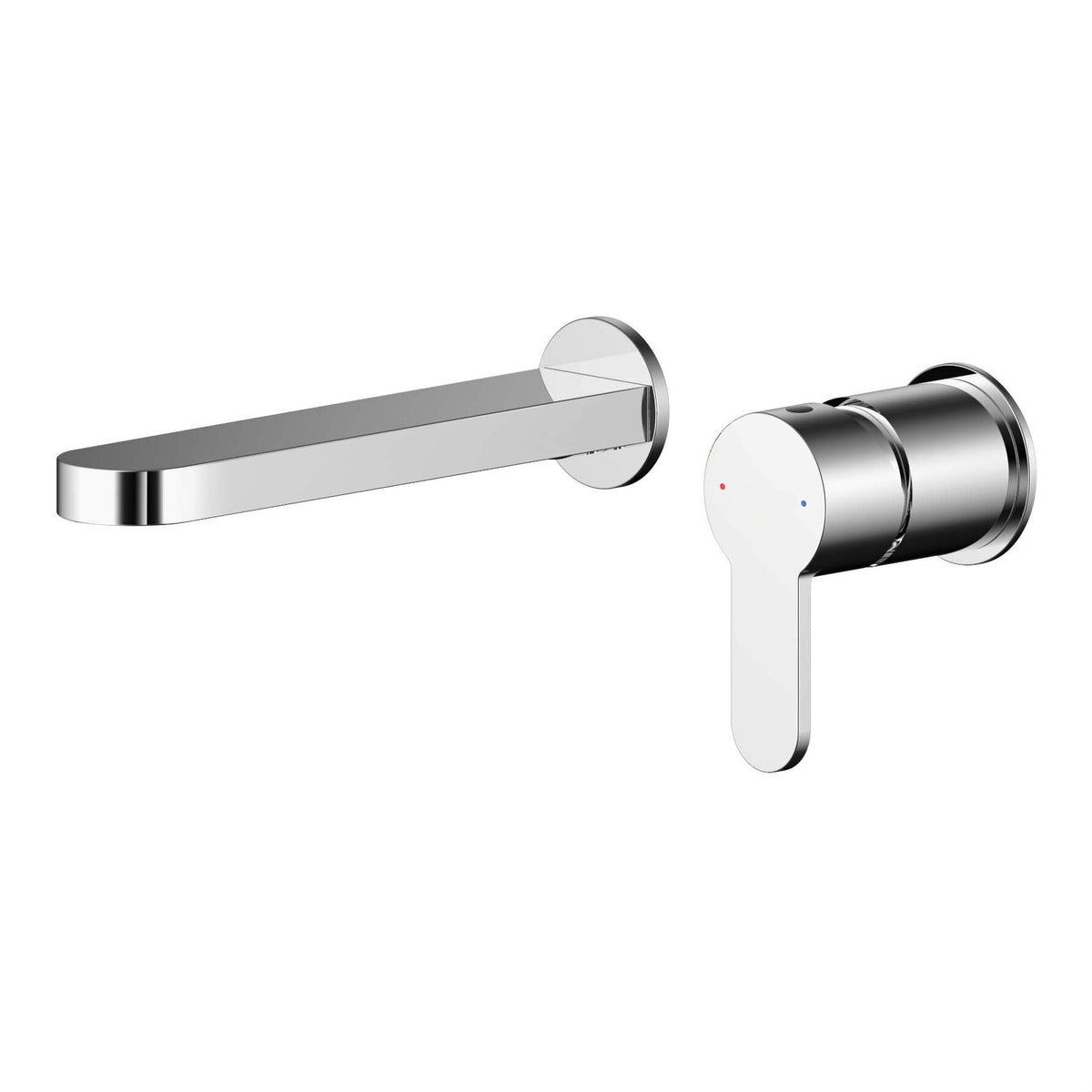 Modern Splash Chrome 2 Tap Hole Wall Mounted Basin Mixer 2 Tap Hole