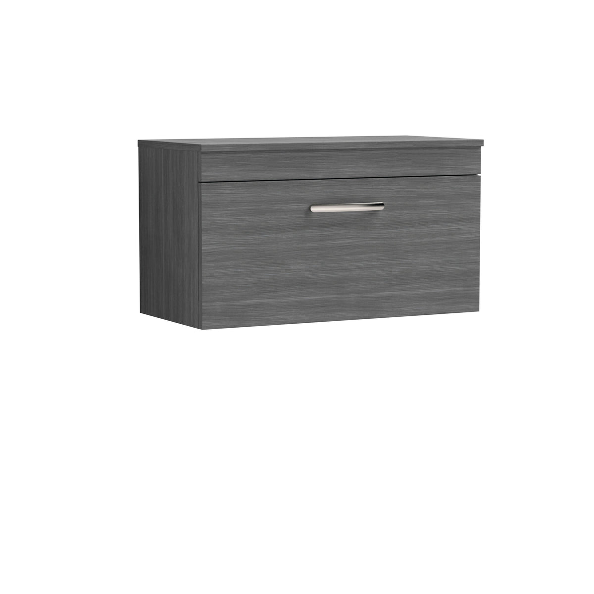 Modern Splash 800mm 1 Drawer Wall Hung Vanity Unit With Co-ordinating Worktop