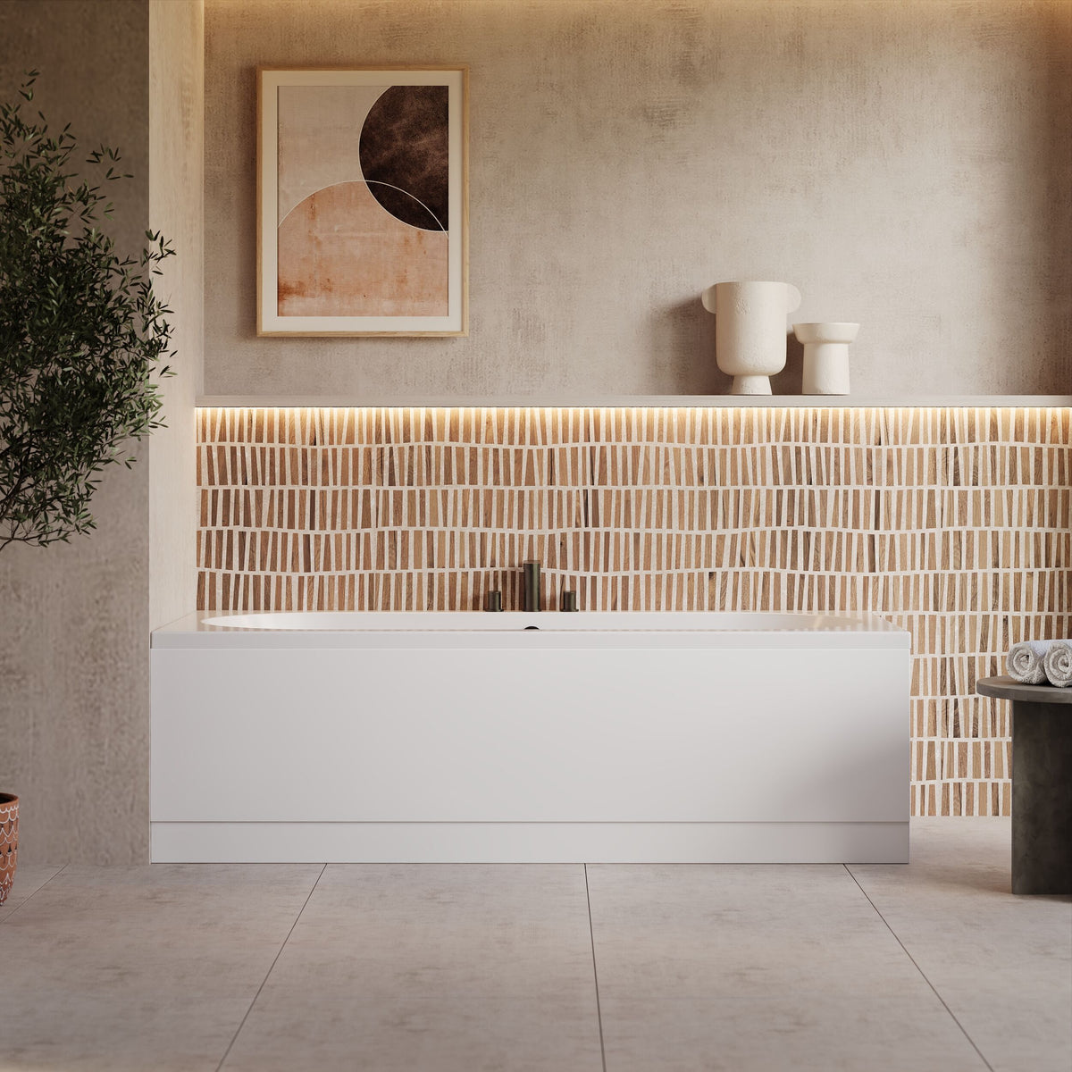 Modern Splash 1800mm x 800mm Round Double Ended Bath With Legs