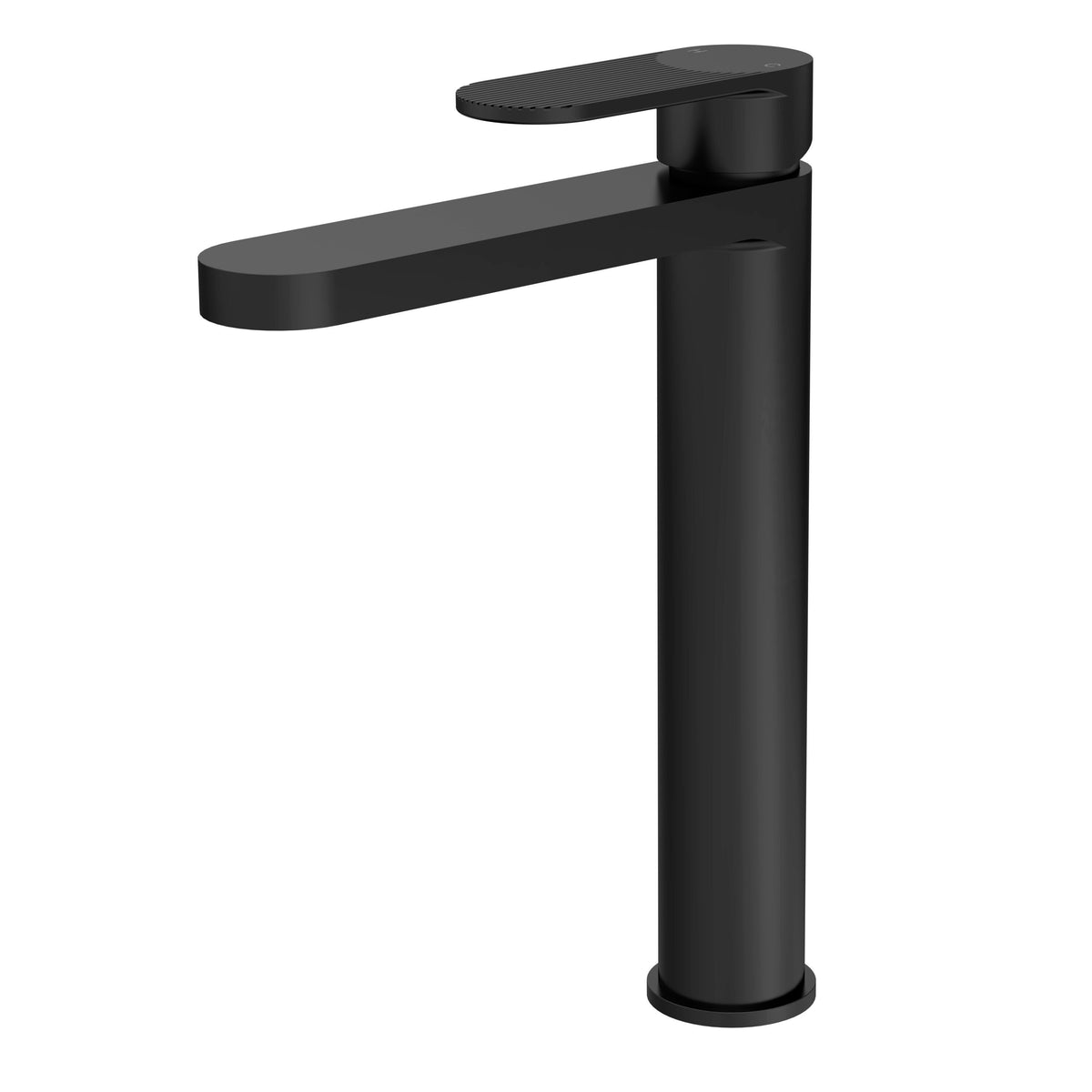 Modern Splash Cyprus Matt Black High Rise Mono Basin Mixer