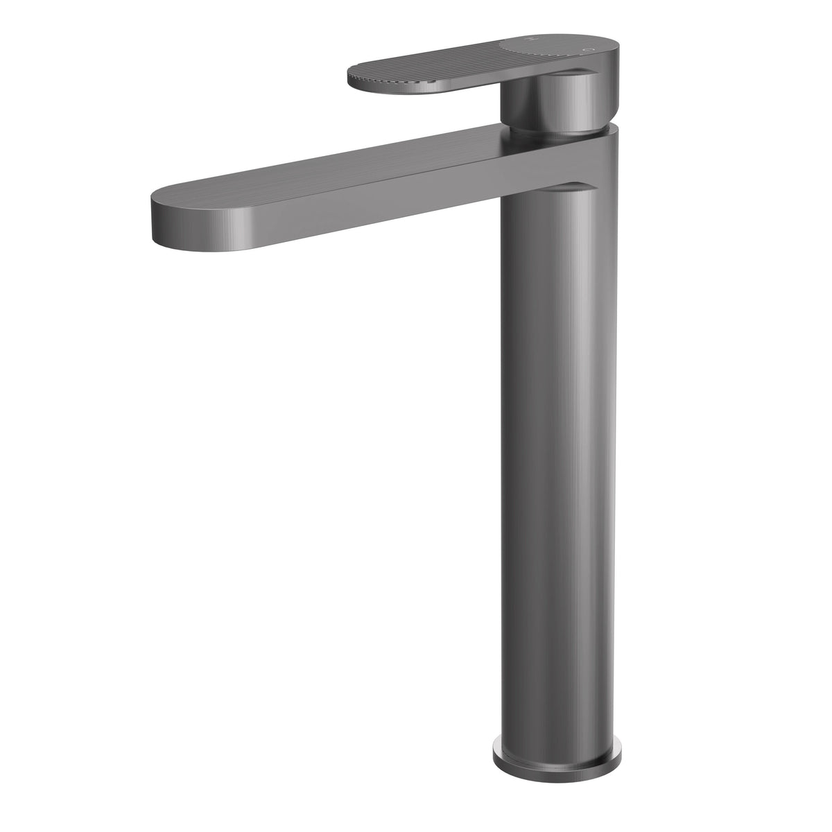 Modern Splash Cyprus Brushed Pewter High Rise Mono Basin Mixer