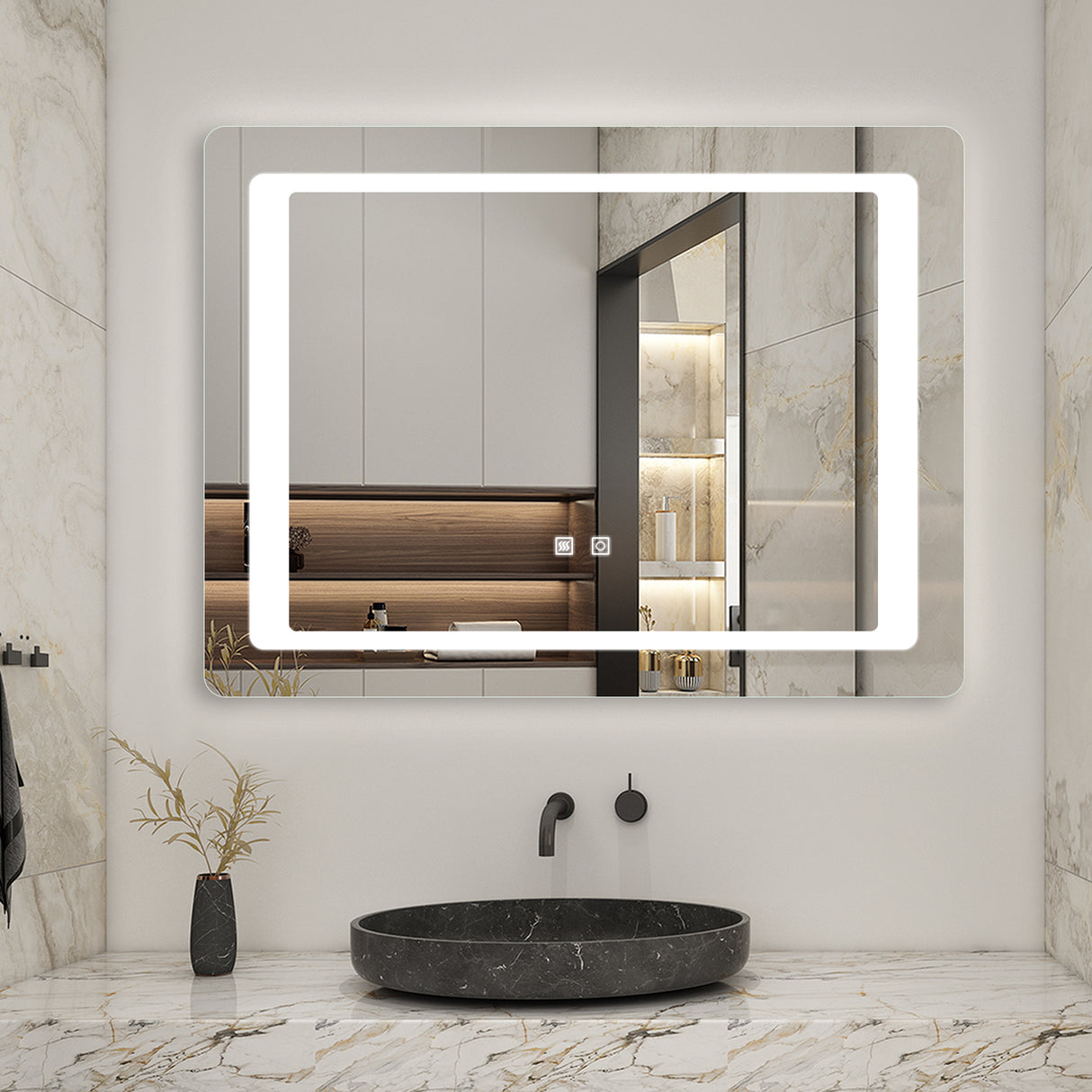 Modern Splash Led Mirror- BM-021
