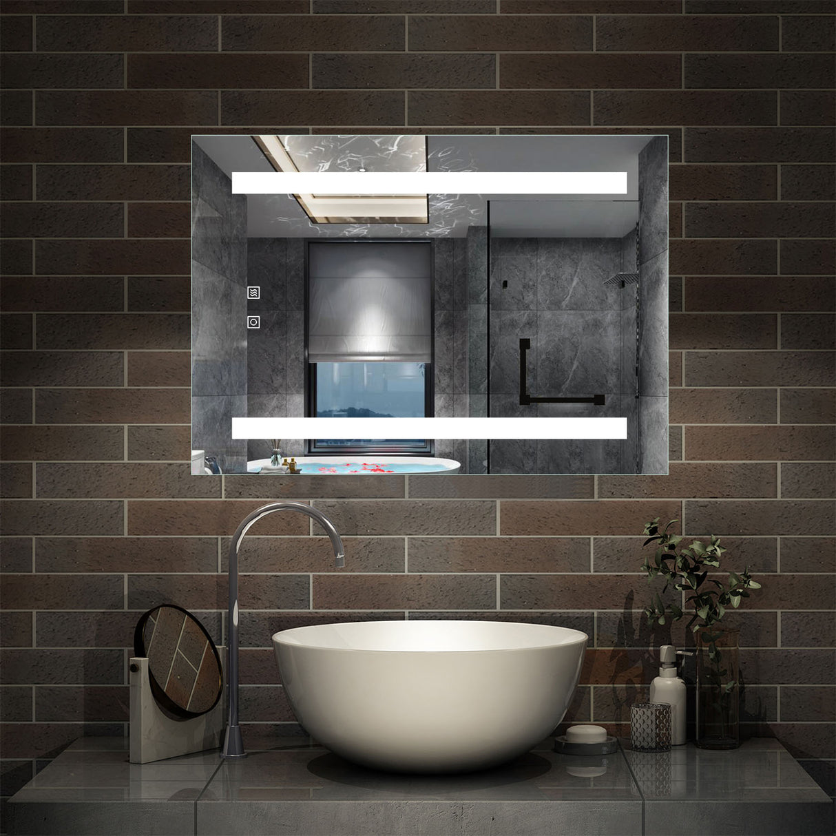 Modern Splash Led Mirror- BM-031