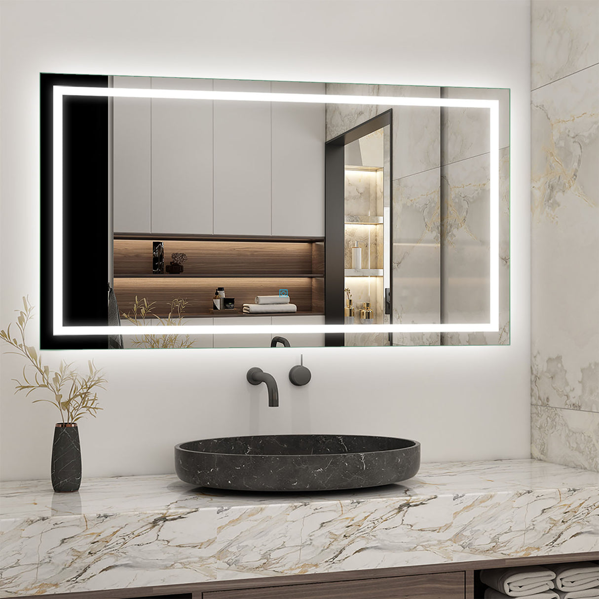 Modern Splash Led Mirror- BM-1306