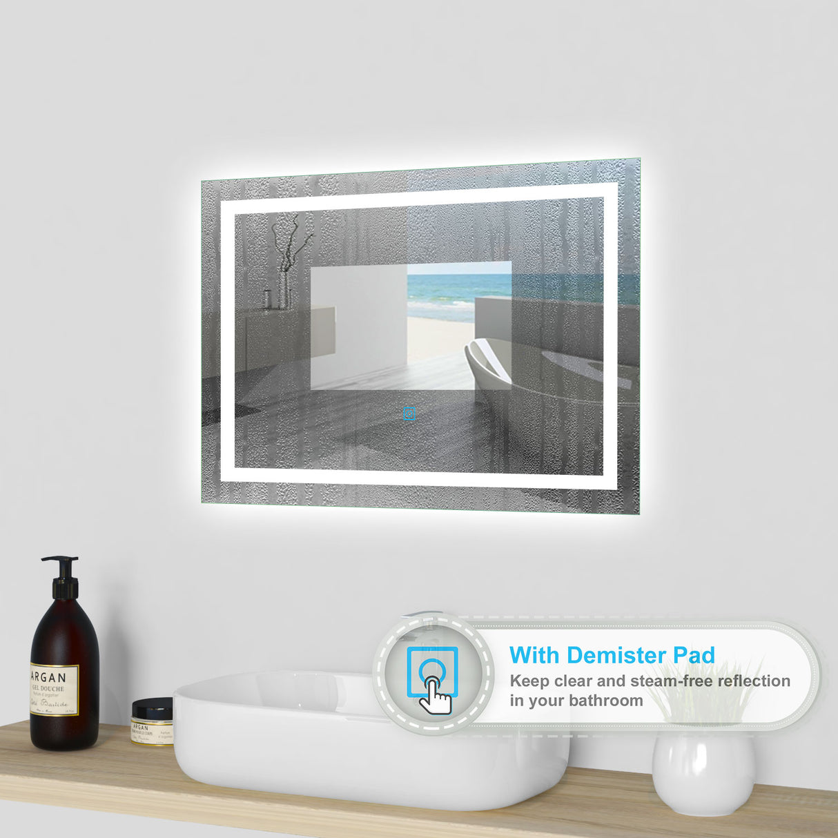 Modern Splash Led Mirror- BM-1316