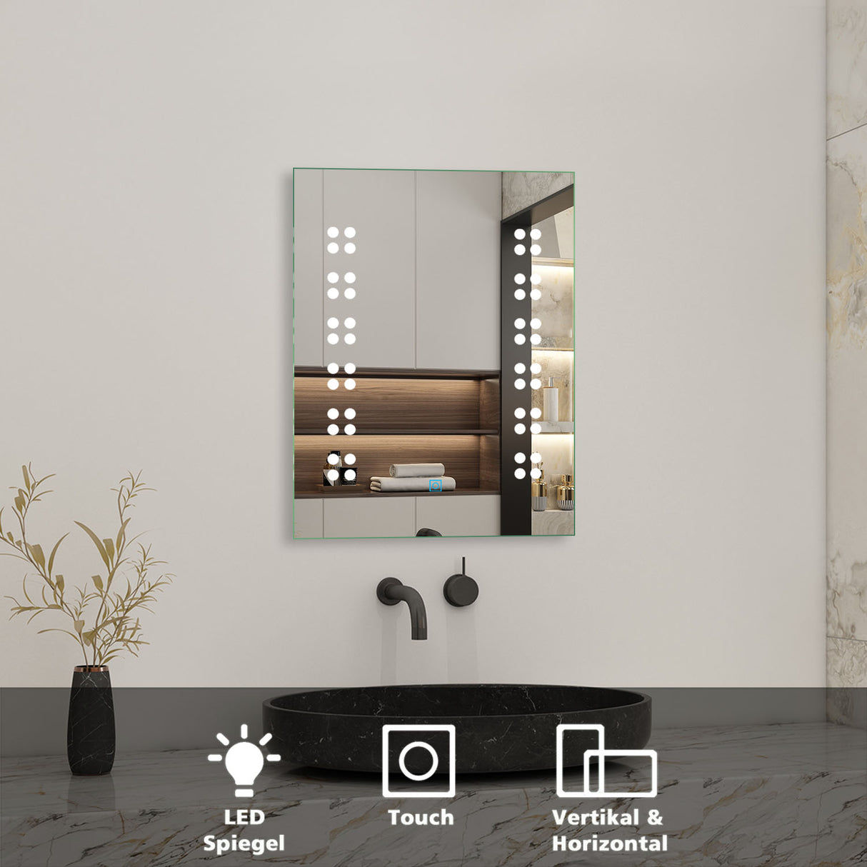 Modern Splash Led Mirror- BM-1602C