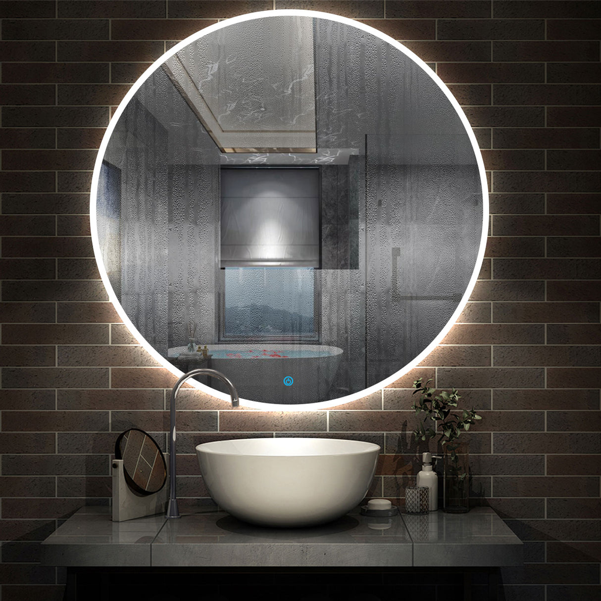 Modern Splash Led Mirror- BM-1704
