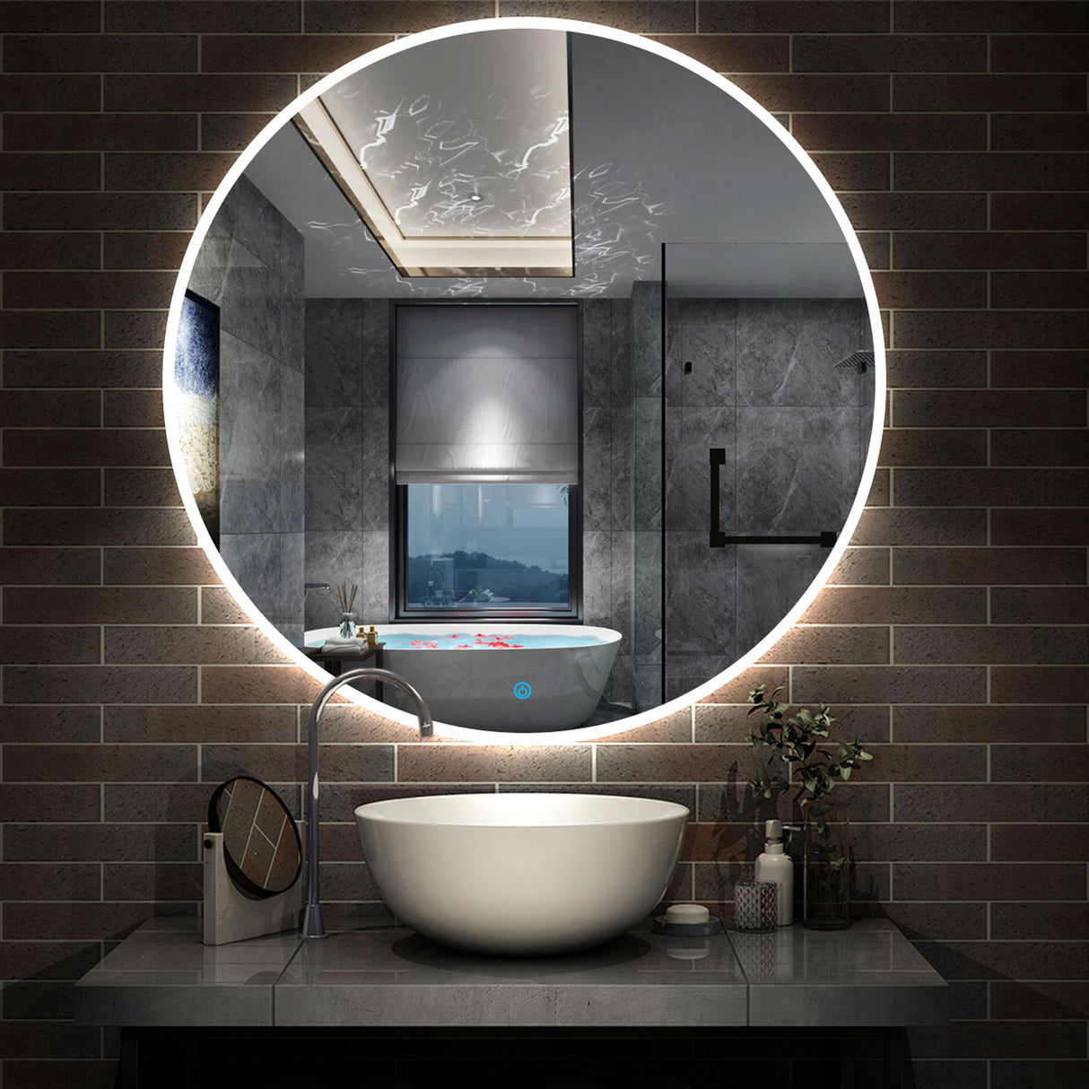 Modern Splash Led Mirror- BM-1704