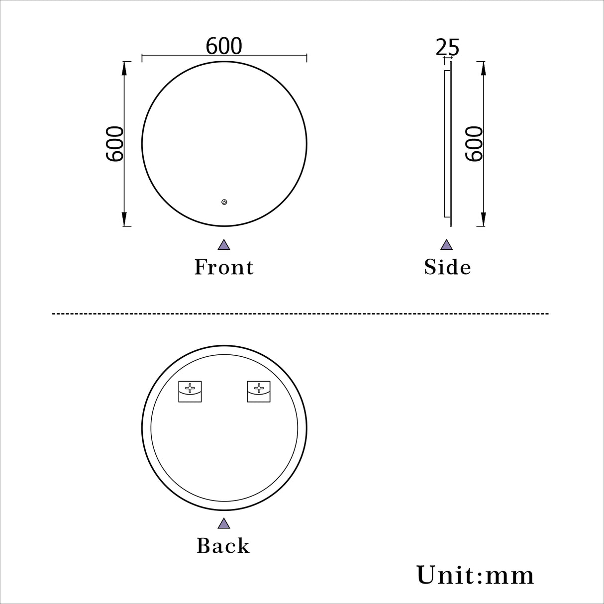 Modern Splash Led Mirror- BM-1901