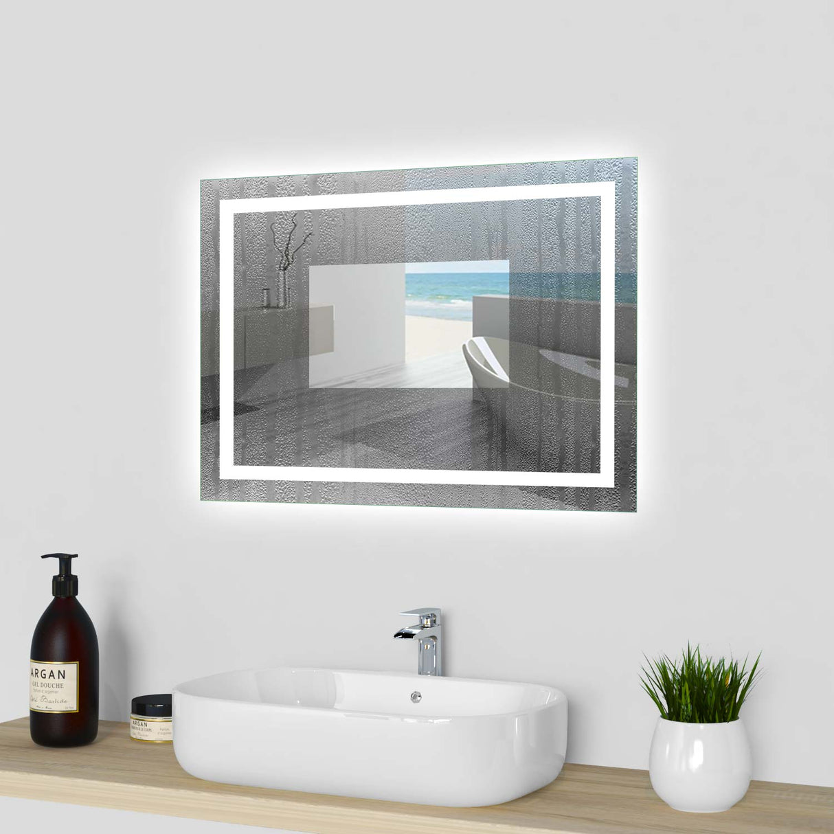 Modern Splash Led Mirror- BM-2616