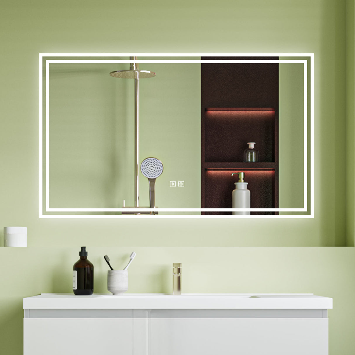 Modern Splash Led Mirror- BM-HD1405BS