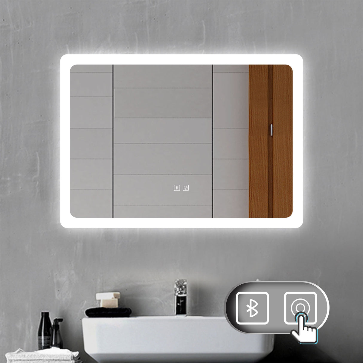 Modern Splash Led Mirror- BM-HD1502B