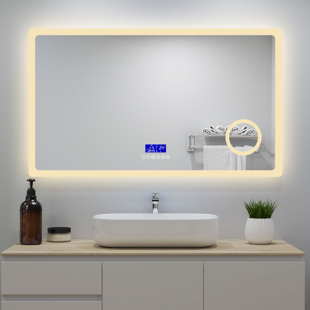 Modern Splash Led Mirror- BM-HD1303BSTX
