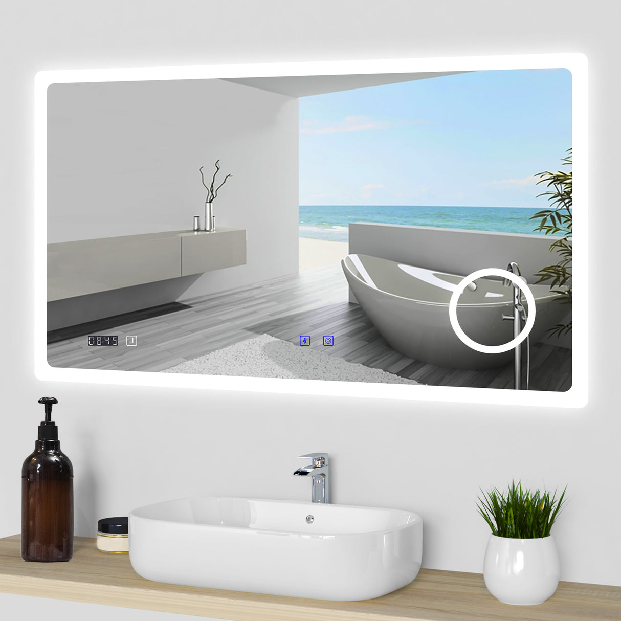 Modern Splash Led Mirror-BM-HD1506BSTM