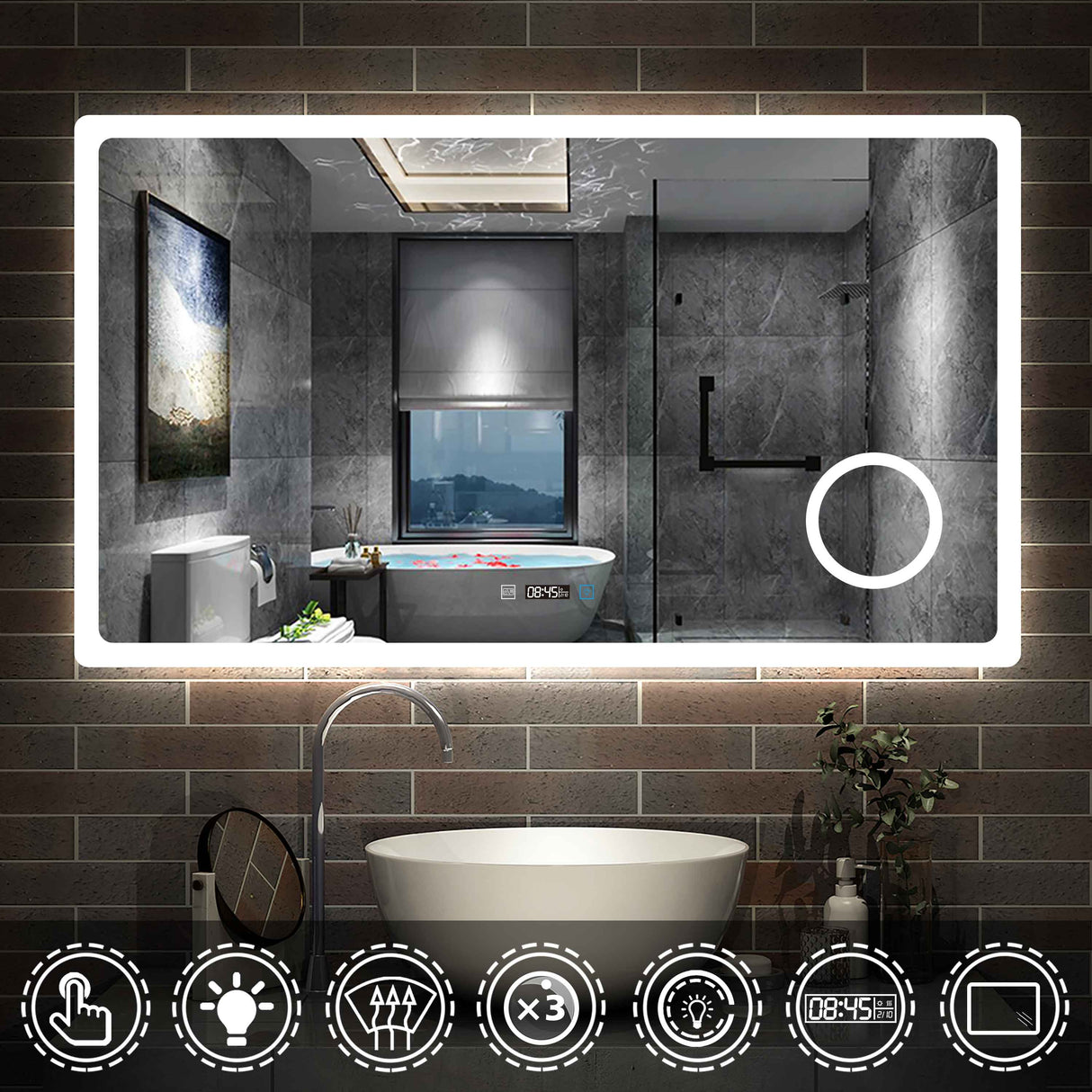 Modern Splash Led Mirror-BM-HD1506TM