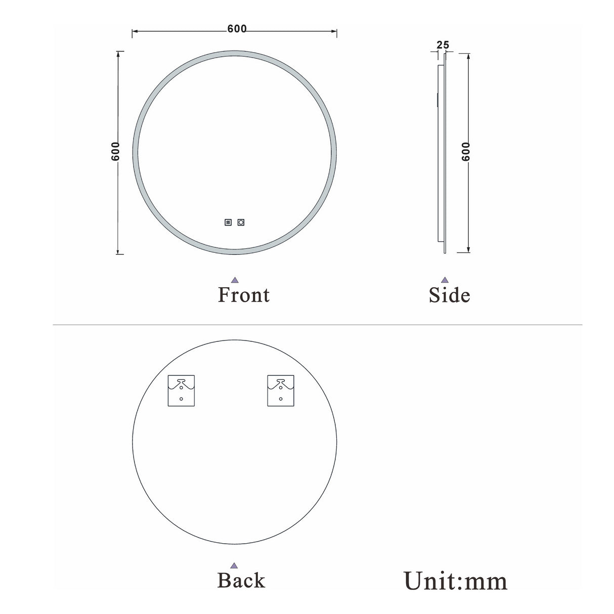 Modern Splash Led Mirror-BM-HD1701-L