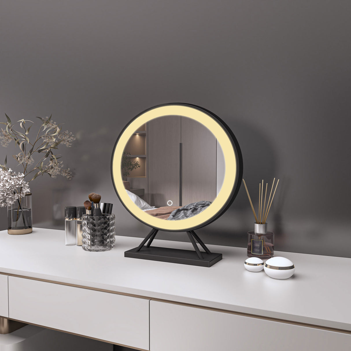 Modern Splash Led Mirror- BM-HZ40H-FS