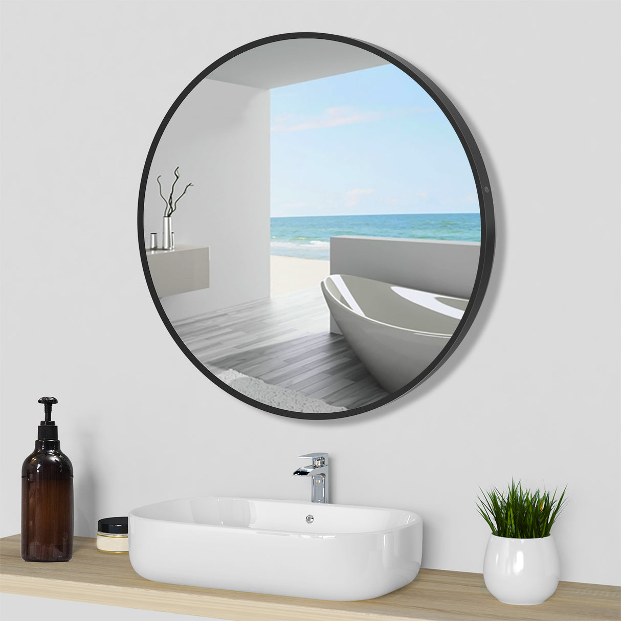 Modern Splash Normal Mirror-BM-YK80H