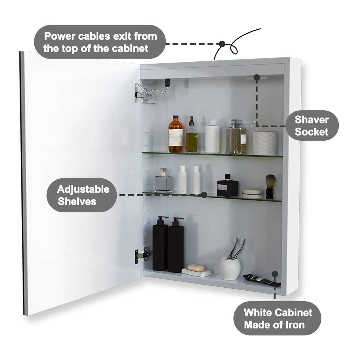 Modern Splash Led Mirror- BMG-HY03