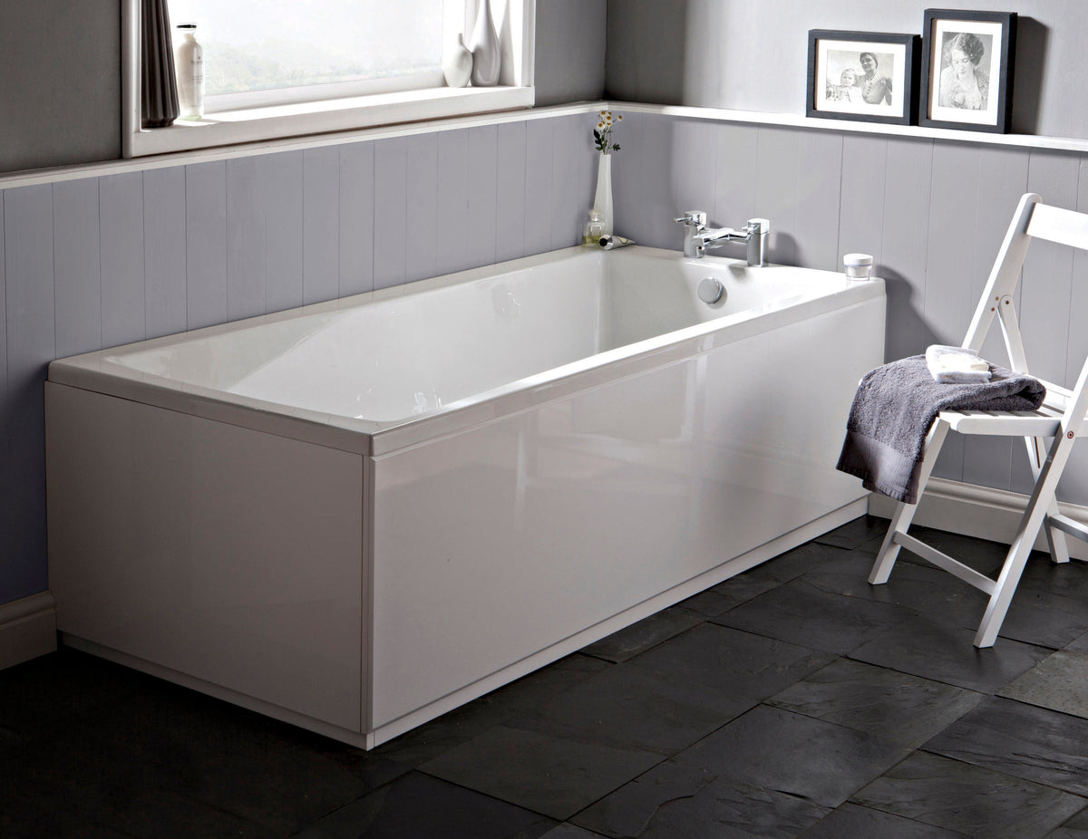 Modern Splash Eternalite 1700mm x 750mm Square Single Ended Bath With Legs