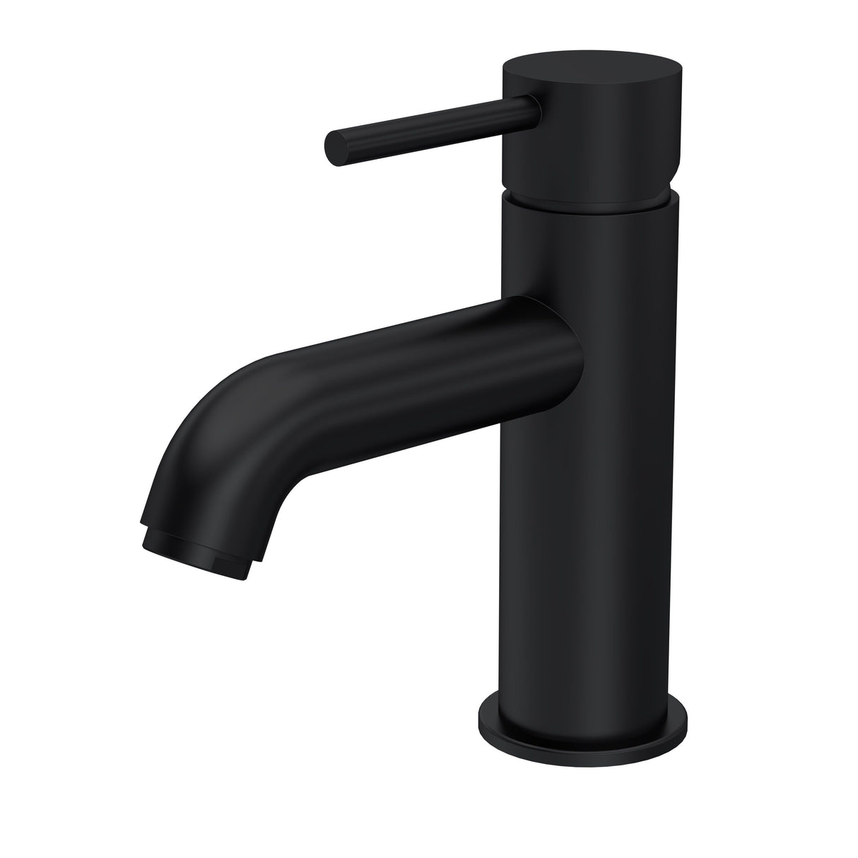 Modern Splash choice Cartegena Matt Black Mono Basin Mixer With Push Button Waste