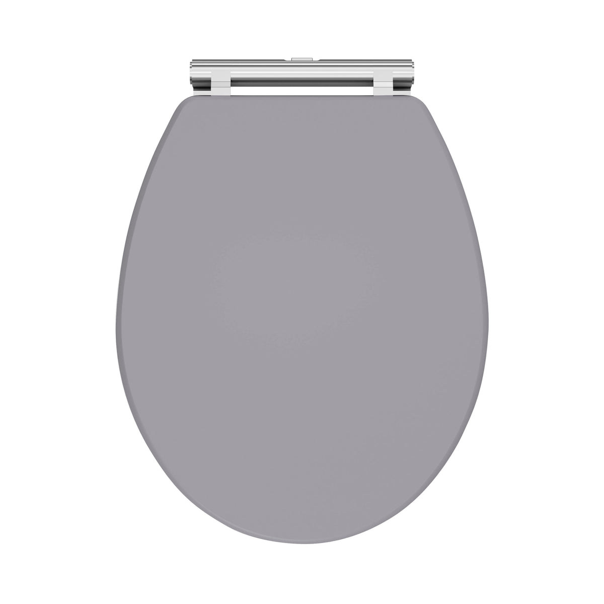 Modern Splash Satin Grey Round Wooden Soft Close Traditional Toilet Seat With Quick Release Hinge