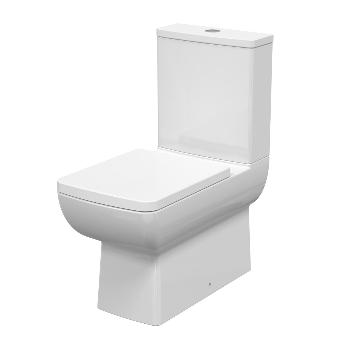 Modern Splash Contemporary Flush to Wall Square Bowl Rimless Pan