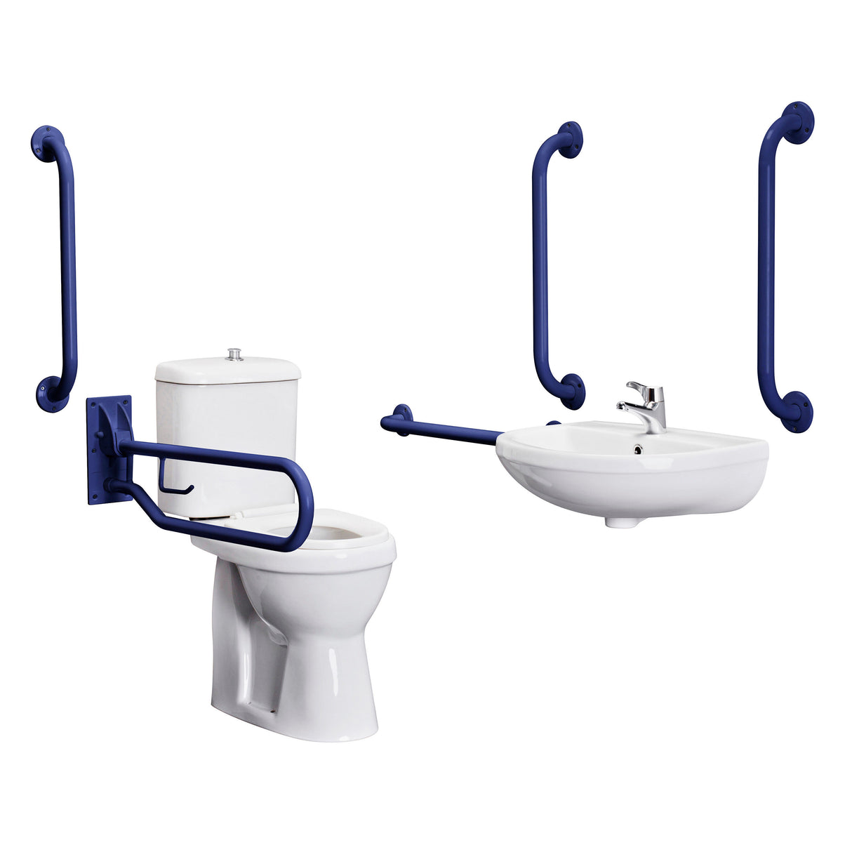 Modern Splash Accessible Toilet Pack Blue
