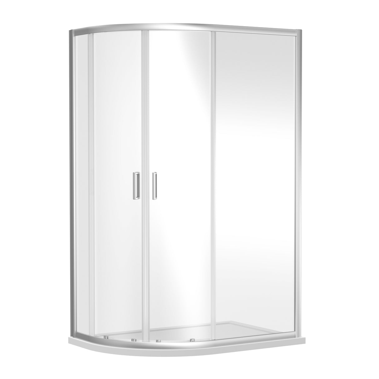 Modern Splash choice Ensky 1200 x 800mm Chrome Offset Quadrant Shower Enclosure
