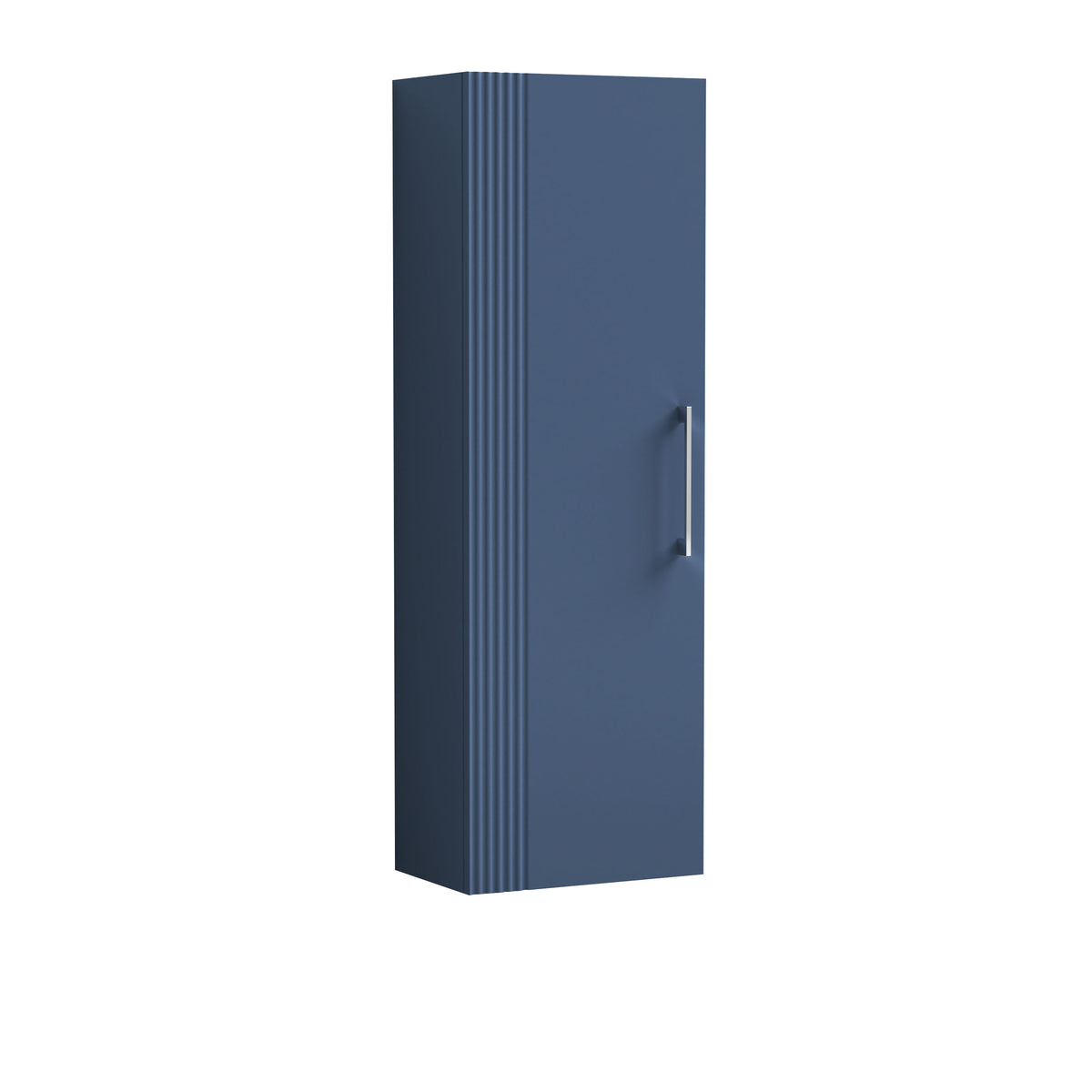 Modern Splash 400mm Satin Blue Wall Hung Tall Cabinet