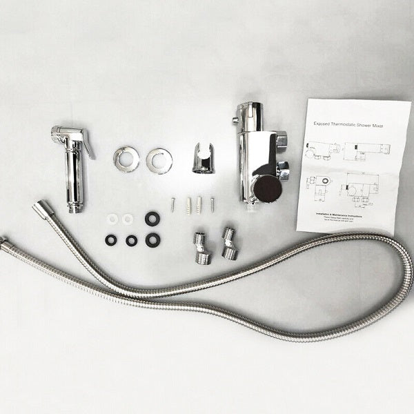 Modern Splash Steel Thermostatic Shower -FXT-S-02