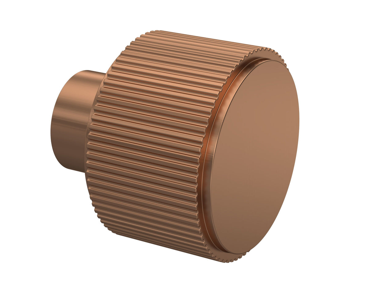 Brushed Bronze Fluted Furniture Knob