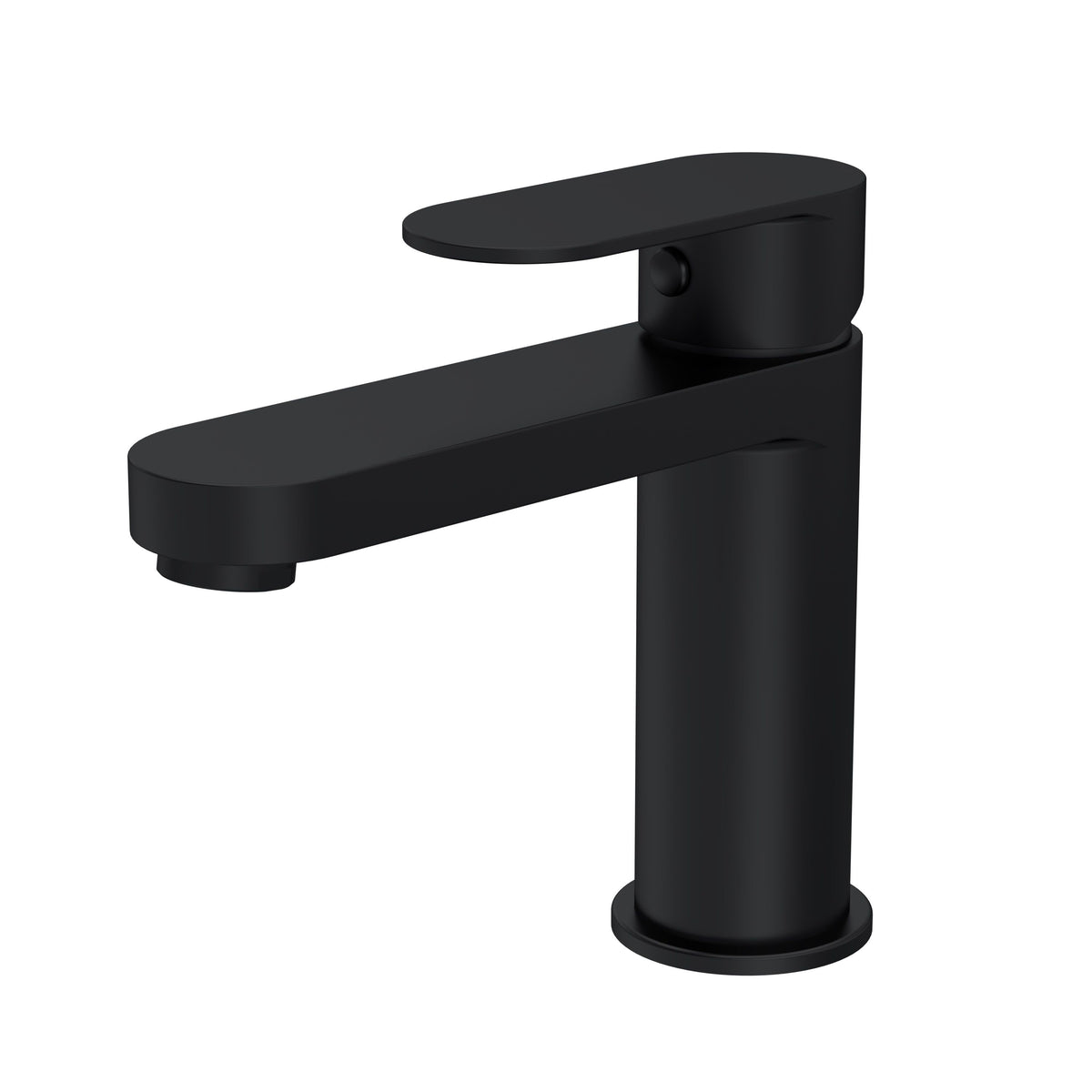 Modern Splash choice Halstatt Matt Black Mono Basin Mixer Push Button Waste
